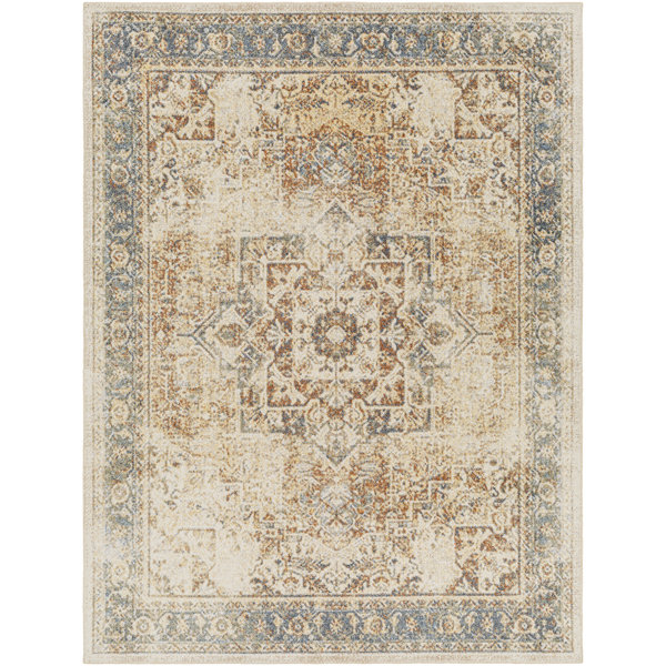 Fernleaf Saylor Power Loom Light Grey/Blue/Cream Rug & Reviews